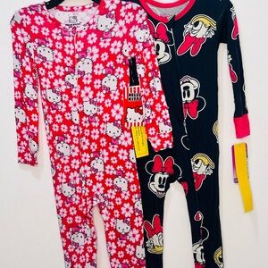 Hello Kitty Kids One Piece - Pink and Black